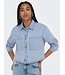 JDY JDYMARLY L/S Boxy Denim Shacket - Light Blue Denim