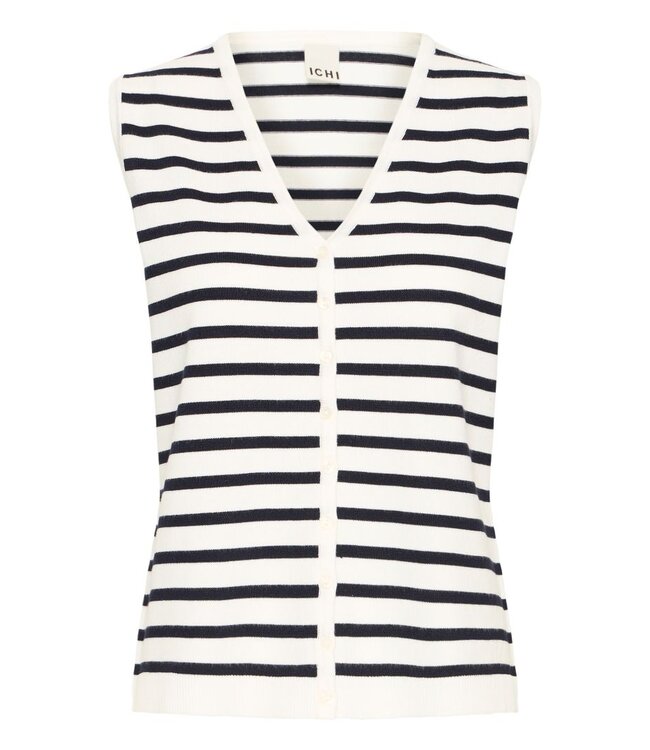 ICHI IHLULS WA - Small White Total Eclipse Striped