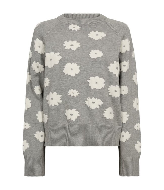 Freequent FQALPI Pullover - Light Grey Melange