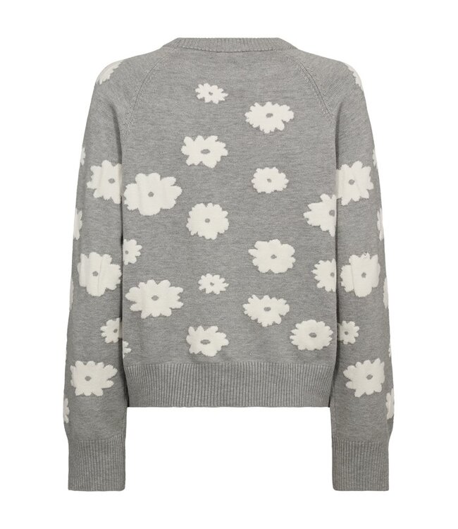 Freequent FQALPI Pullover - Light Grey Melange