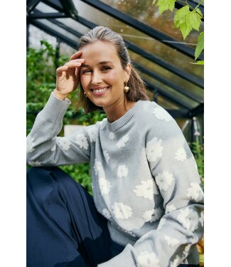 Freequent FQALPI Pullover - Light Grey Melange