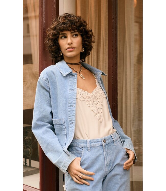 CREAM CRAnna Top - Oatmeal