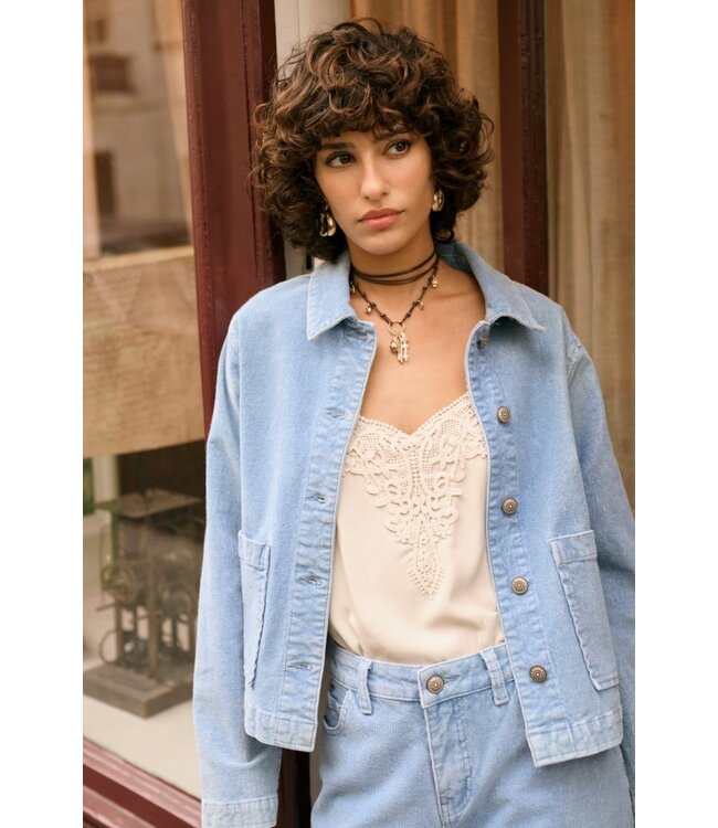 CREAM CRAnna Top - Oatmeal