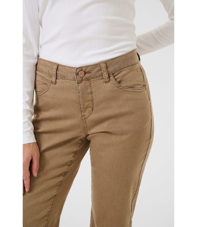 CREAM CRSophia LP Straight Twill Pant - Cocoa Crème