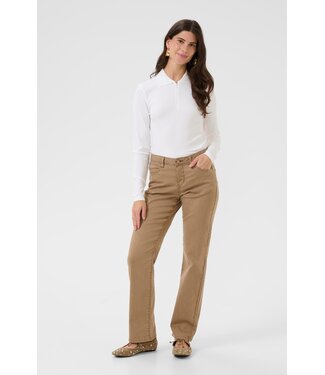 CREAM CRSophia LP Straight Twill Pant - Cocoa Crème