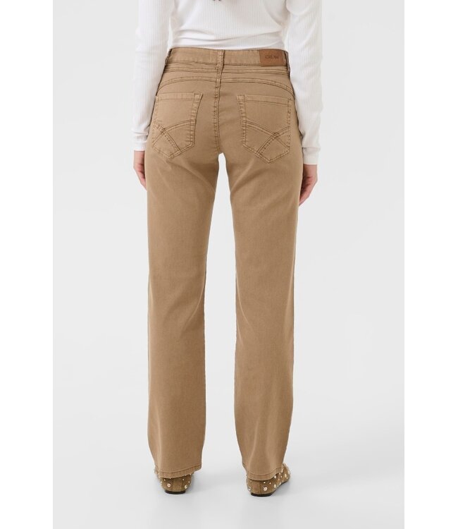 CREAM CRSophia LP Straight Twill Pant - Cocoa Crème