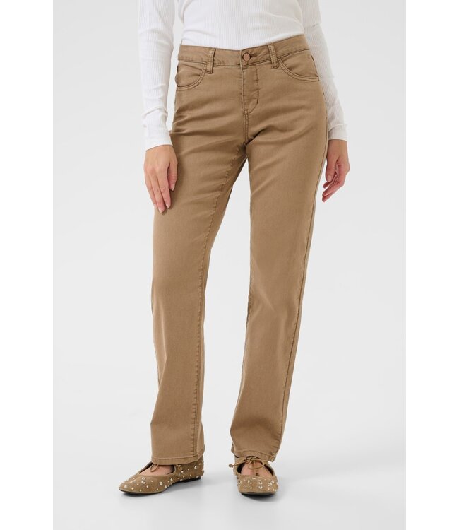 CREAM CRSophia LP Straight Twill Pant - Cocoa Crème
