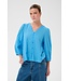 KAFFE KAgabriela V-Neck Shirt - Azure Blue