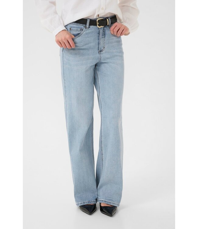 KAFFE KAmeadaow HW Reg Fit Jeans - Light Blue