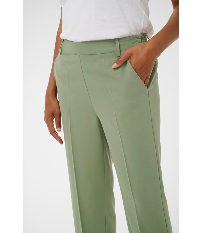 KAFFE KAsakura HW Cropped Pants - Sea Spray