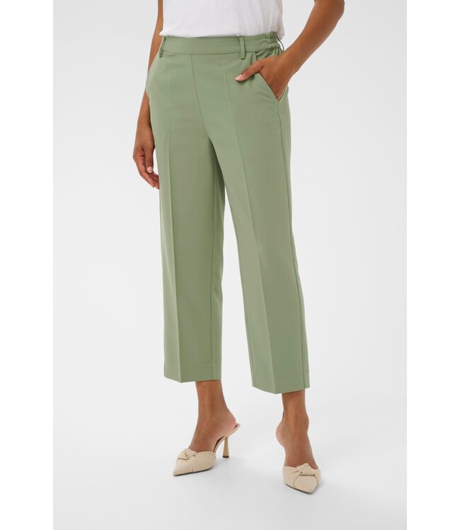 KAFFE KAsakura HW Cropped Pants - Sea Spray
