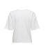 JDY JDYCALLY Life S/S EMB Top - Cloud Dancer