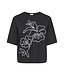 JDY JDYCALLY Life S/S EMB Top - Black