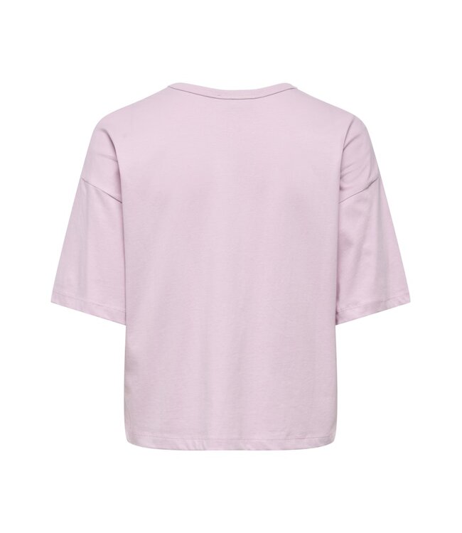 JDY JDYCALLY Life S/S EMB Top - Fragrant Lilac