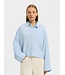 Selected Femme SLWASTHA LS Cropped Boxy Shirt - Cashmere Blue