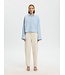 Selected Femme SLWASTHA LS Cropped Boxy Shirt - Cashmere Blue