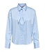 JDY JDYWILLOW Loose L/S Bow Shirt - Cerulean