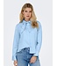 JDY JDYWILLOW Loose L/S Bow Shirt - Cerulean