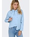 JDY JDYWILLOW Loose L/S Bow Shirt - Cerulean