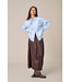 JDY JDYWILLOW Loose L/S Bow Shirt - Cerulean