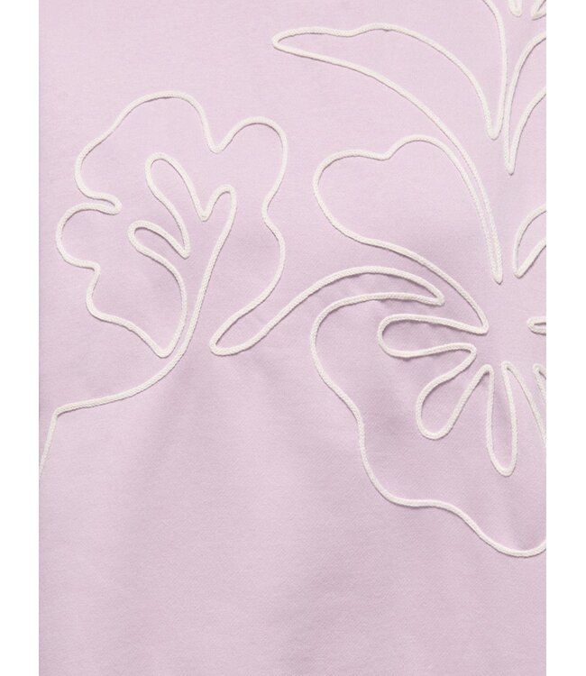 JDY JDYCANOA L/S EMB Sweat - Fragrant Lilac