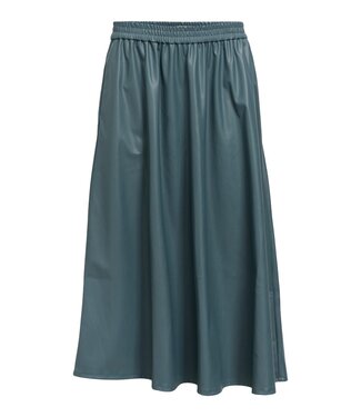 Object OBJEMERY MW Loose Coated Skirt - Dark Slate