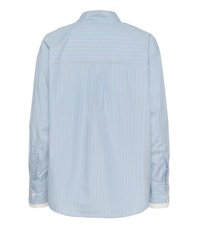 KAFFE KAlevia Shirt - Powder Blue Stripe