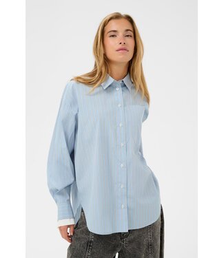 KAFFE KAlevia Shirt - Powder Blue Stripe