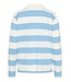 KAFFE KAmiala Polo T-Shirt - Chalk/Powder Blue Stripe
