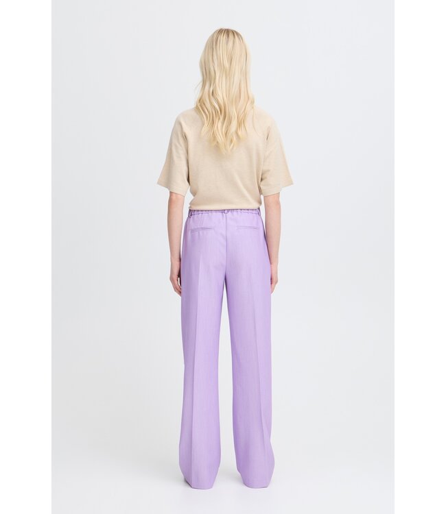 b.young BYDANTA Wide Leg Pants 2 - English Lavender Melange