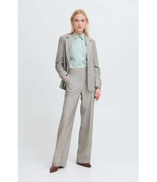 b.young BYDANTA Wide Leg Pants 2 - Vetiver Melange