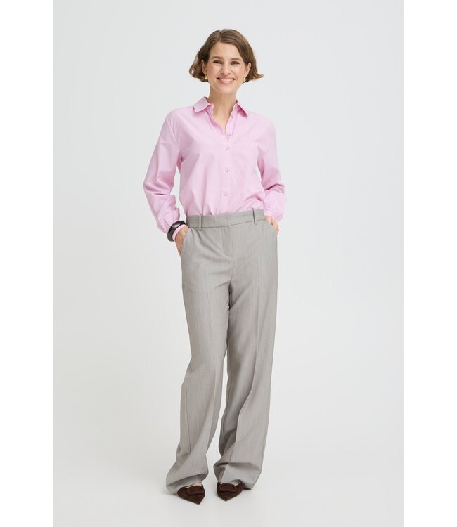 b.young BYDANTA Wide Leg Pants 2 - Vetiver Melange