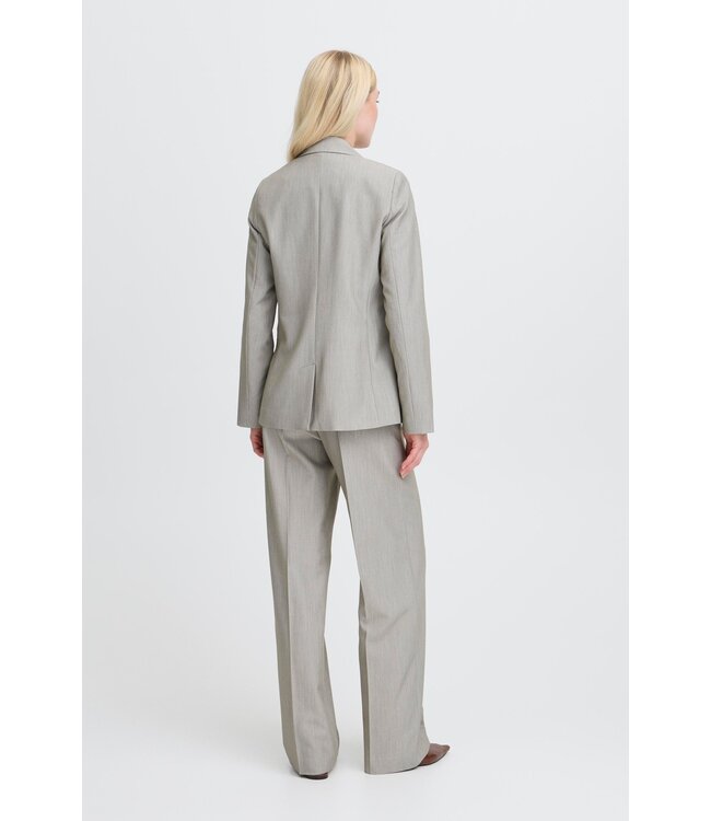 b.young BYDANTA CL Blazer2 - Vetiver Melange - Grijze Dames Blazer