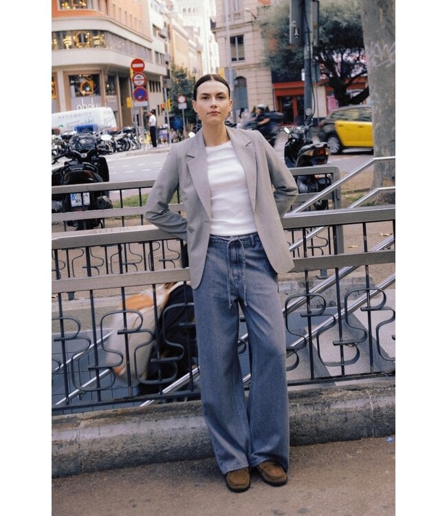 b.young BYDANTA CL Blazer2 - Vetiver Melange - Grijze Dames Blazer