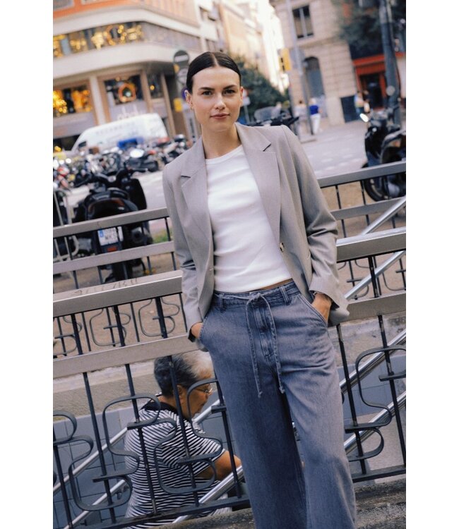 b.young BYDANTA CL Blazer2 - Vetiver Melange - Grijze Dames Blazer