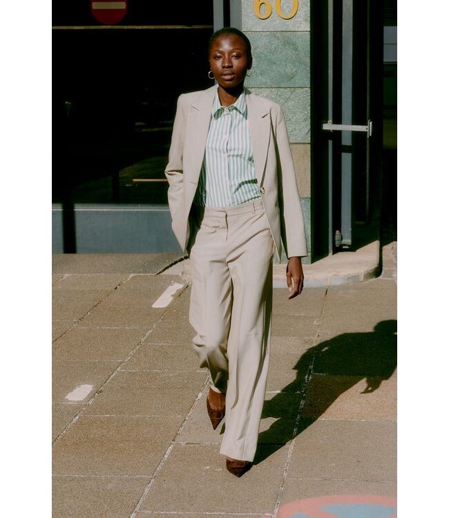 b.young BYDANTA CL Blazer2 - Vetiver Melange - Grijze Dames Blazer