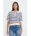 b.young BYMIKALA Polo Jumper - Medieval Blue Stripe