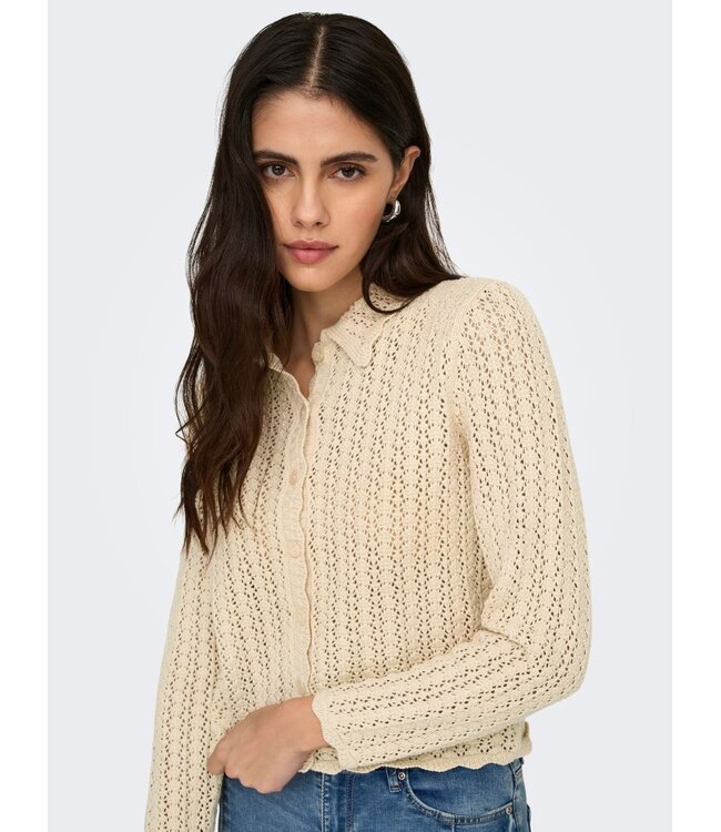 JDY JDYCAMIL L/S Colar Cardigan - Birch