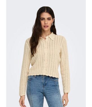 JDY JDYCAMIL L/S Colar Cardigan - Birch