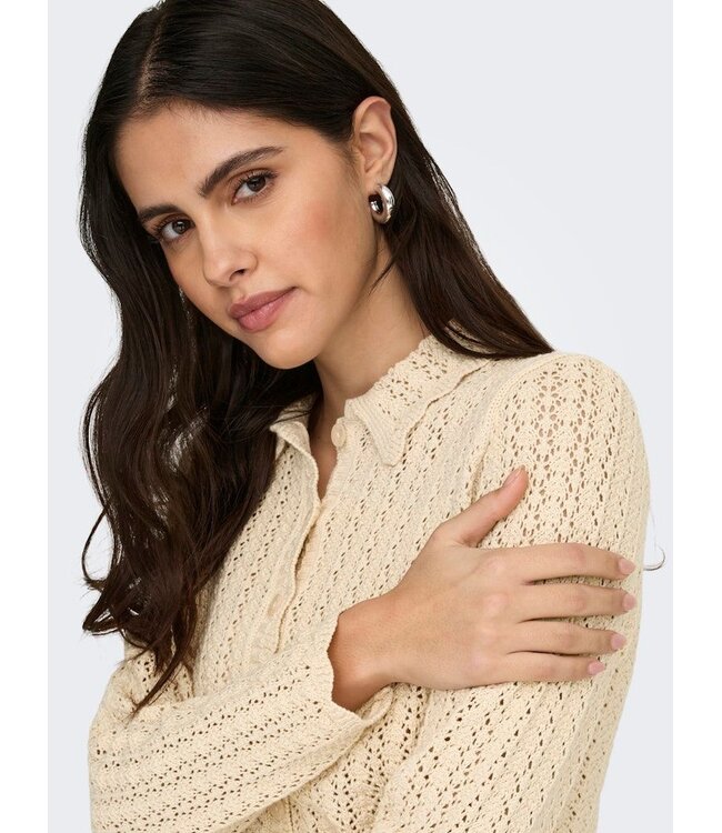 JDY JDYCAMIL L/S Colar Cardigan - Birch