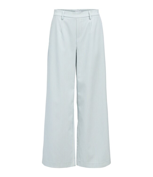 Object OBJLISA Wide Pant AOP - Cloud Dancer Winter sky