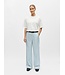 Object OBJLISA Wide Pant AOP - Cloud Dancer Winter sky