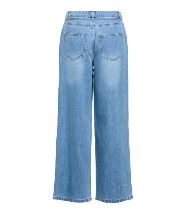Object OBJROSIE Wide Jeans - Light Blue Denim