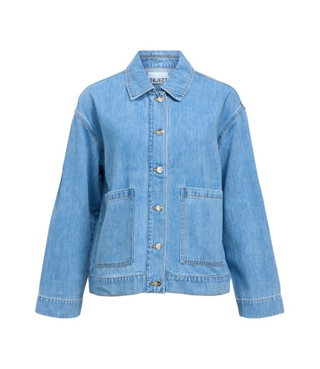 Object OBJROSIE Overshirt - Light Blue Denim