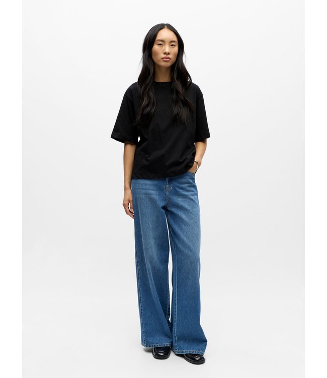 Object OBJGIMA S/S LO T-Shirt - Black