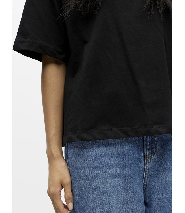 Object OBJGIMA S/S LO T-Shirt - Black