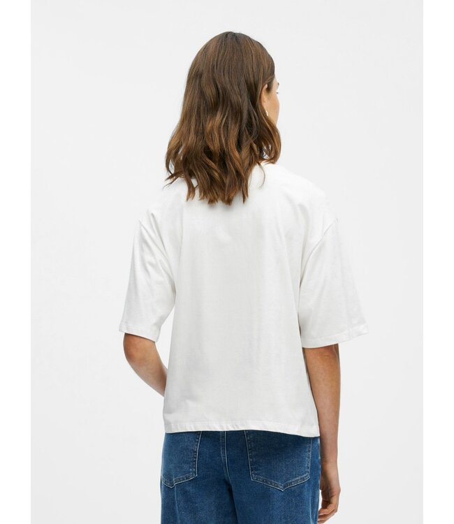 Object OBJGIMA S/S LO T-Shirt - Cloud Dancer