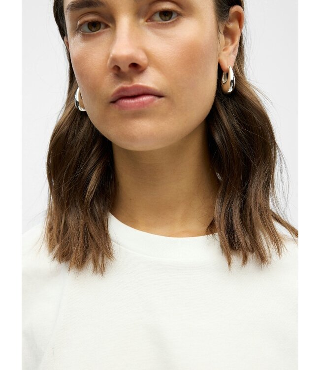 Object OBJGIMA S/S LO T-Shirt - Cloud Dancer