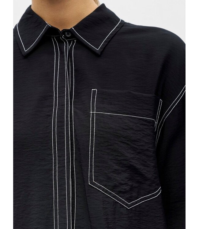 Object OBJJACIRA LLO L/S Shirt - Black