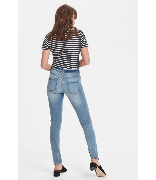 ICHI IHERIN Izaro  Light Blue Bleached Jeans